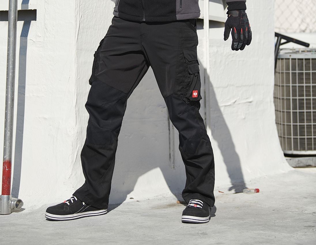 Arbeitshosen: Cargohose e.s. comfort + schwarz