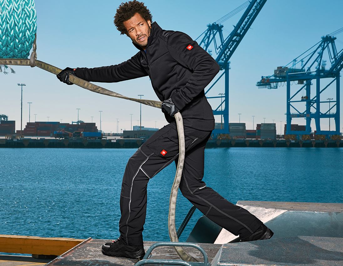 Work Trousers: Functional cargo trousers e.s.dynashield + black 1