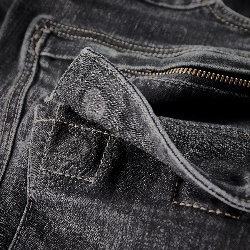 Arbeitshosen: e.s. Cargo Worker-Jeans POWERdenim + blackwashed 2