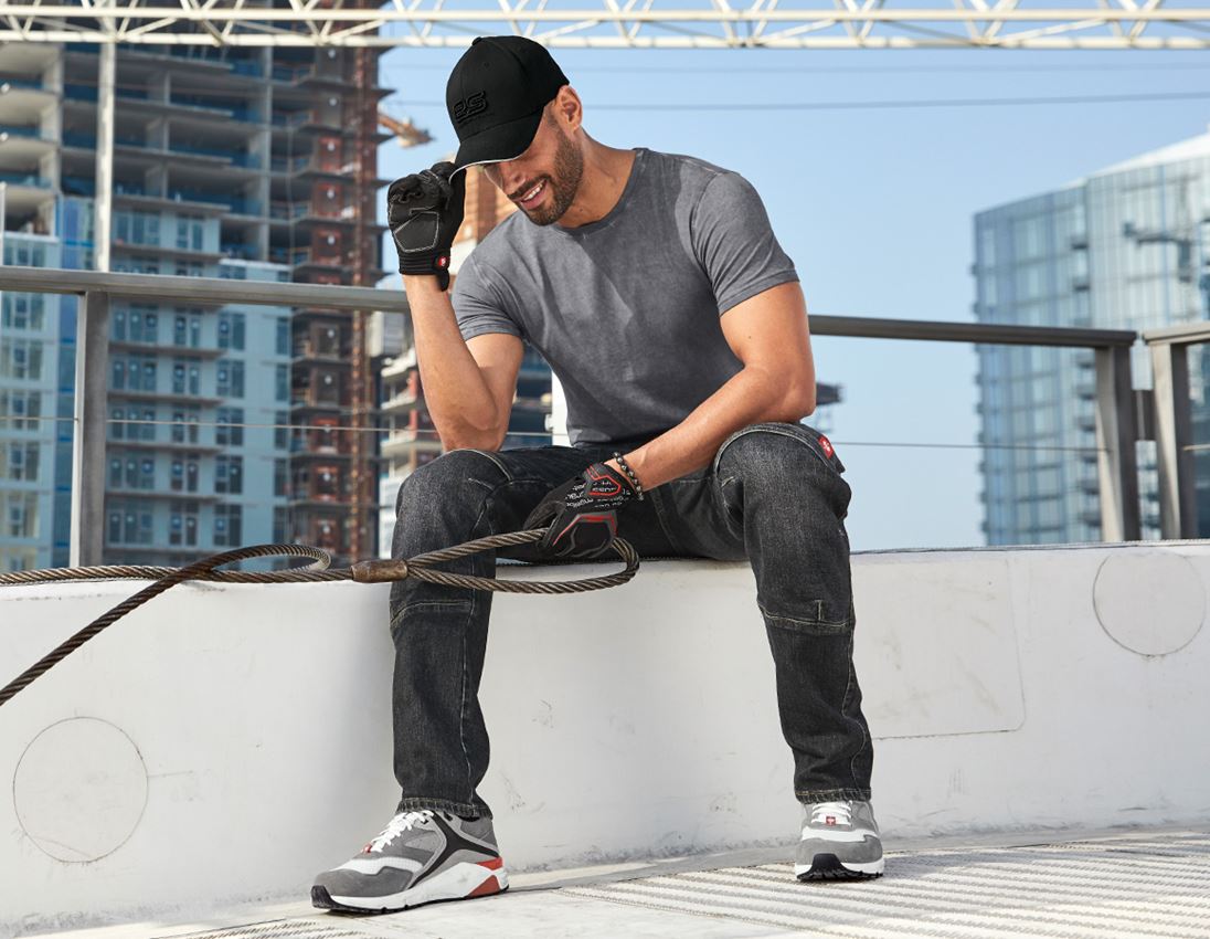 Arbeitshosen: e.s. Cargo Worker-Jeans POWERdenim + blackwashed 2