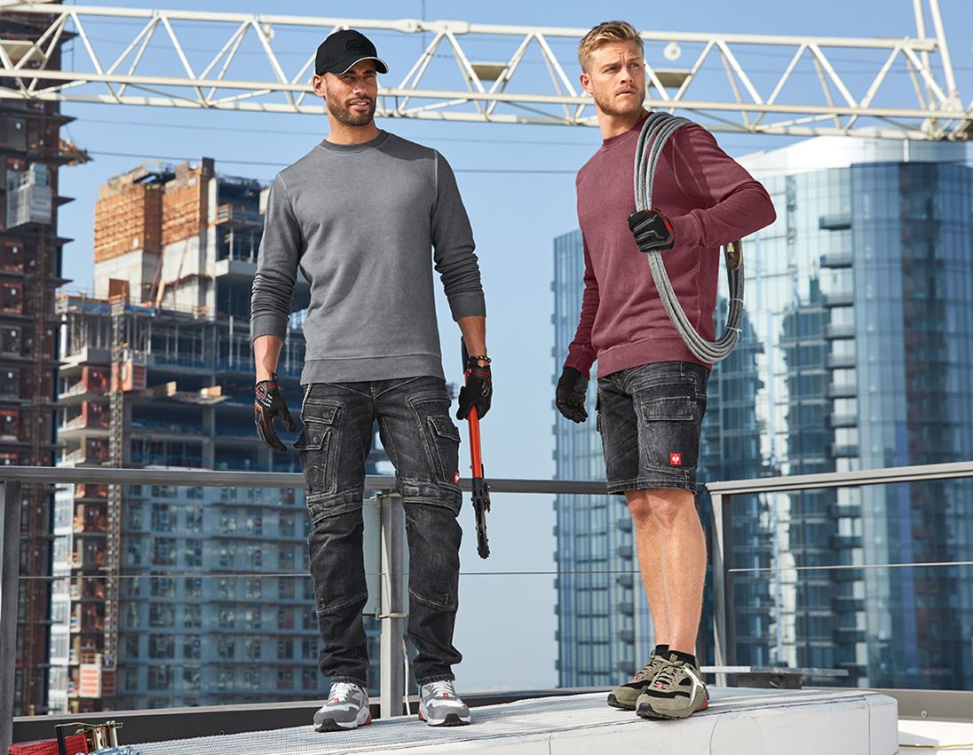 Arbeitshosen: e.s. Cargo Worker-Jeans POWERdenim + blackwashed 3