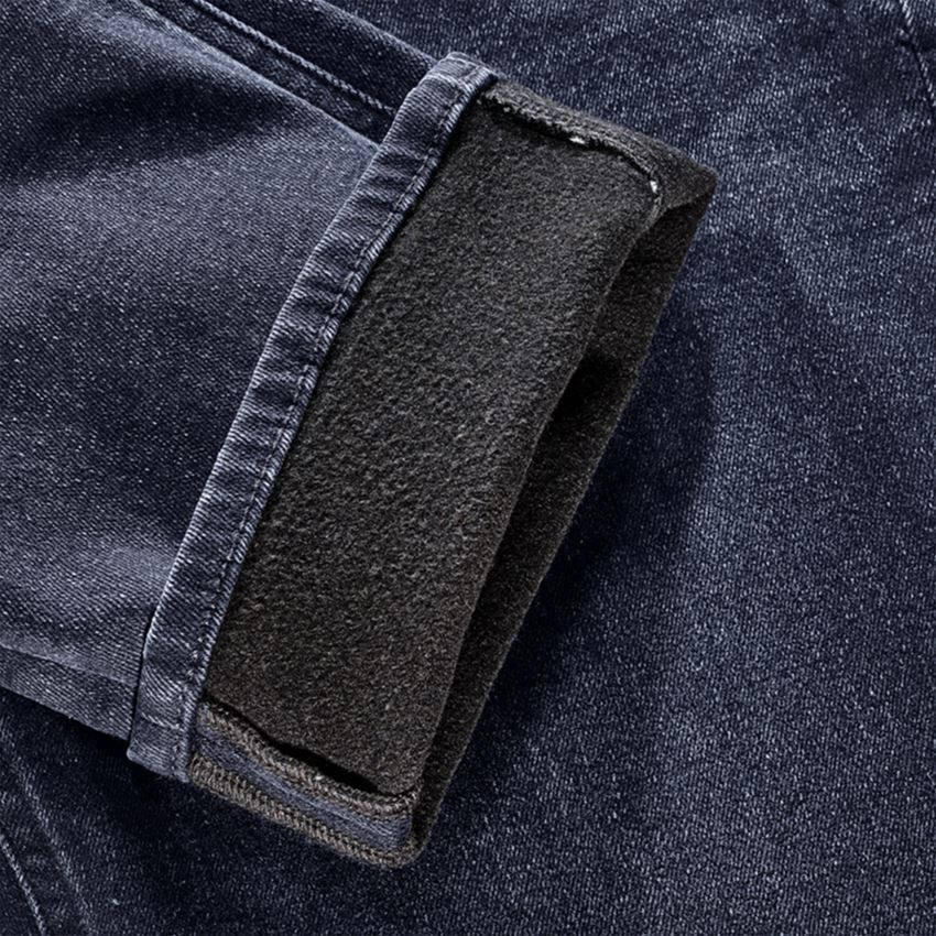 Winterhosen: e.s. Winter 5-Pocket-Stretch-Jeans + darkwashed 2