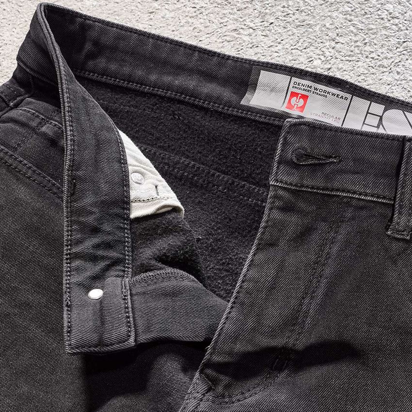 Arbeitshosen: e.s. Winter 5-Pocket-Stretch-Jeans + blackwashed 2