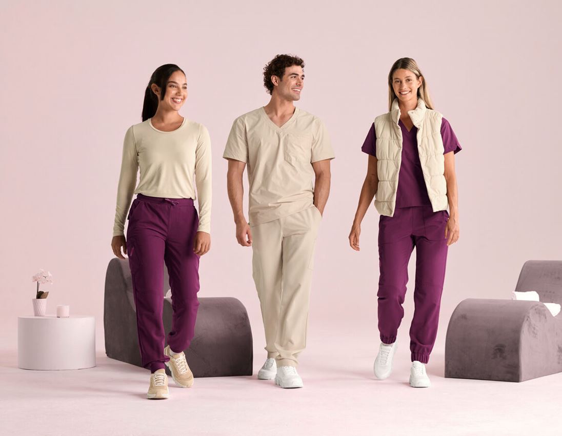 Work Trousers: Multi-Pocket Trousers e.s.avida, ladies’ + redviolet 2
