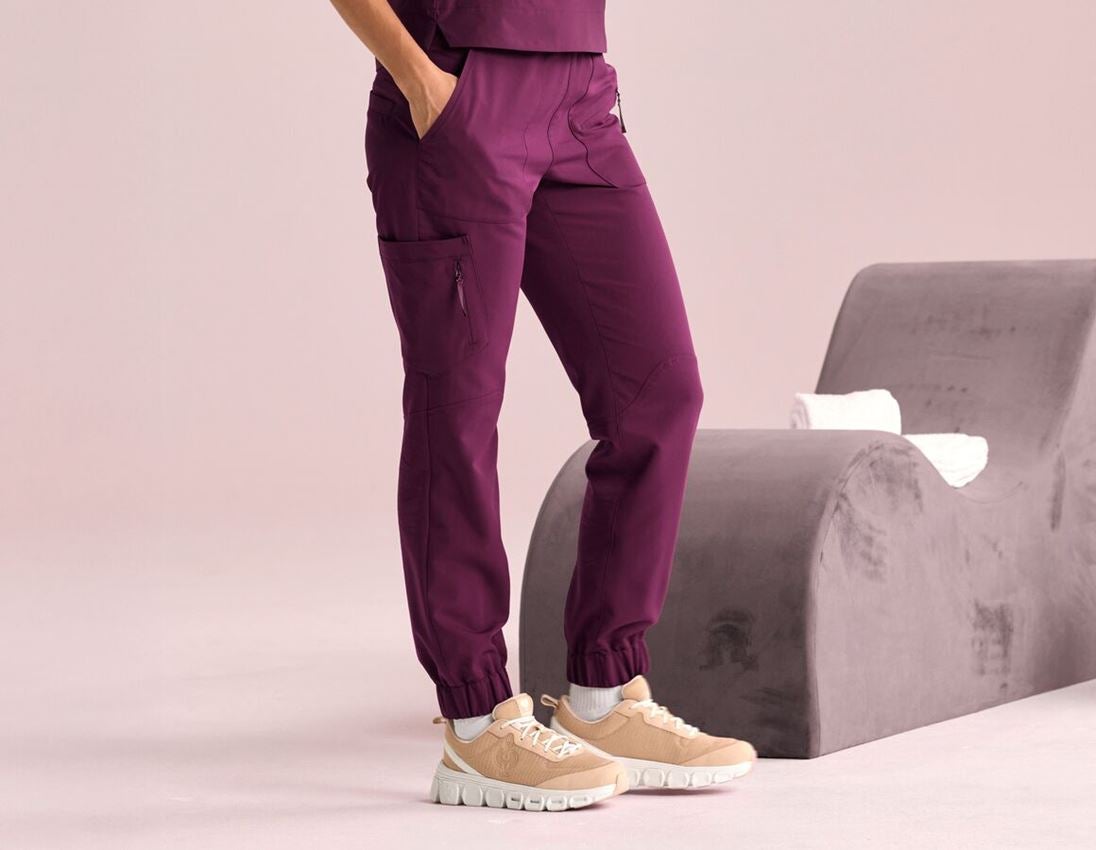 Work Trousers: Multi-Pocket Trousers e.s.avida, ladies’ + redviolet 1