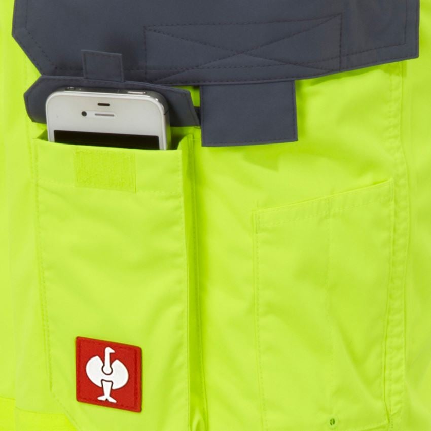 Arbeitshosen: Warnschutz-Funktionslatzhose e.s.prestige + warngelb/grau 2