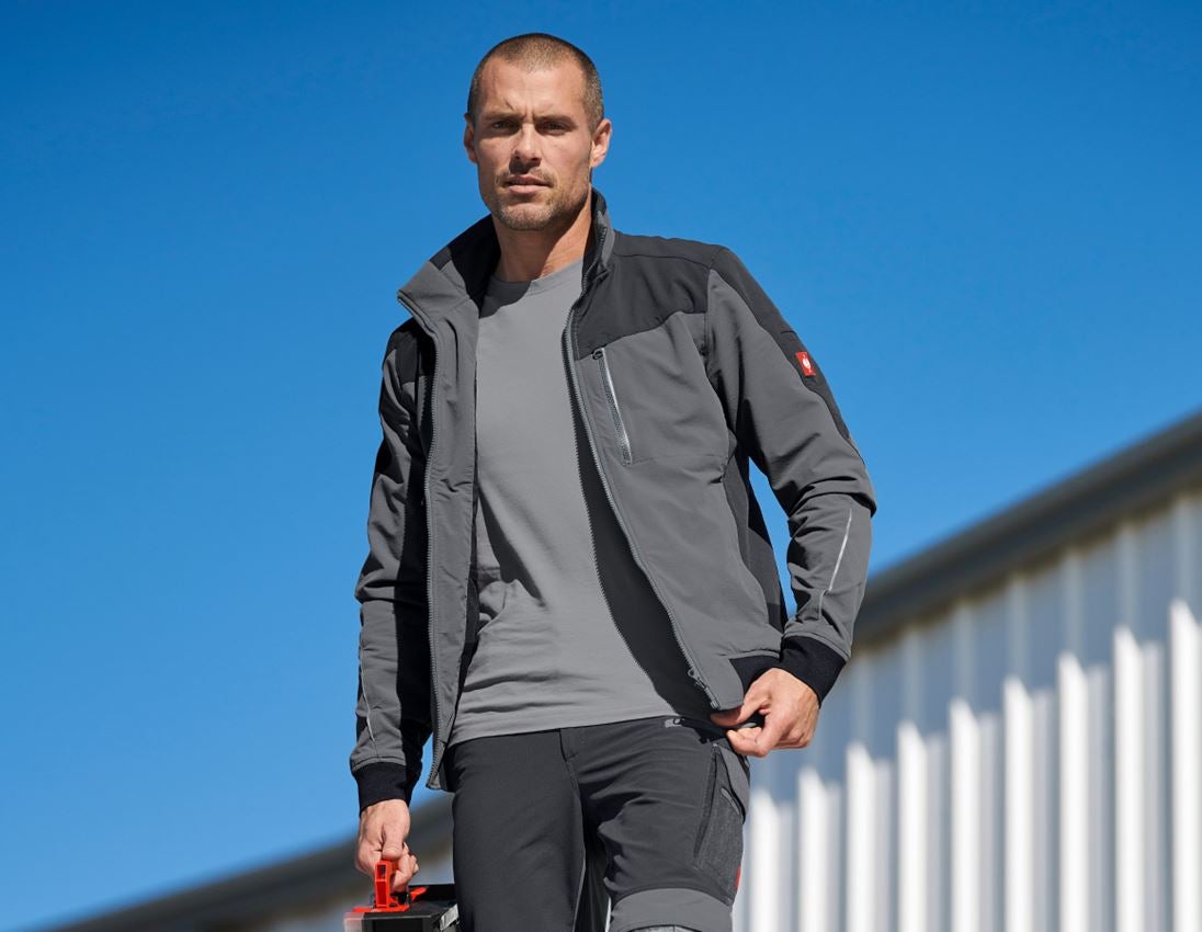 Arbeitsjacken: Funktions Bundjacke e.s.dynashield + zement/graphit 1