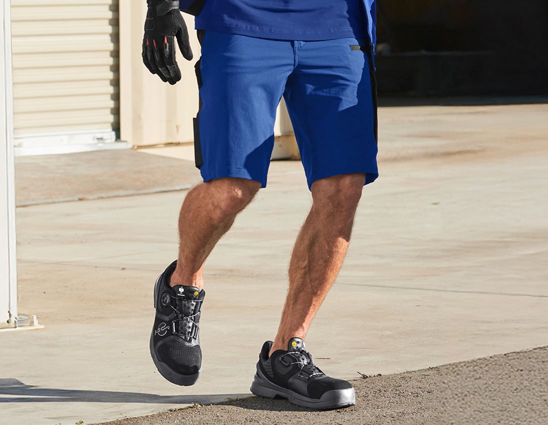 Arbeitshosen: Funktions Short e.s.dynashield + kornblau/schwarz