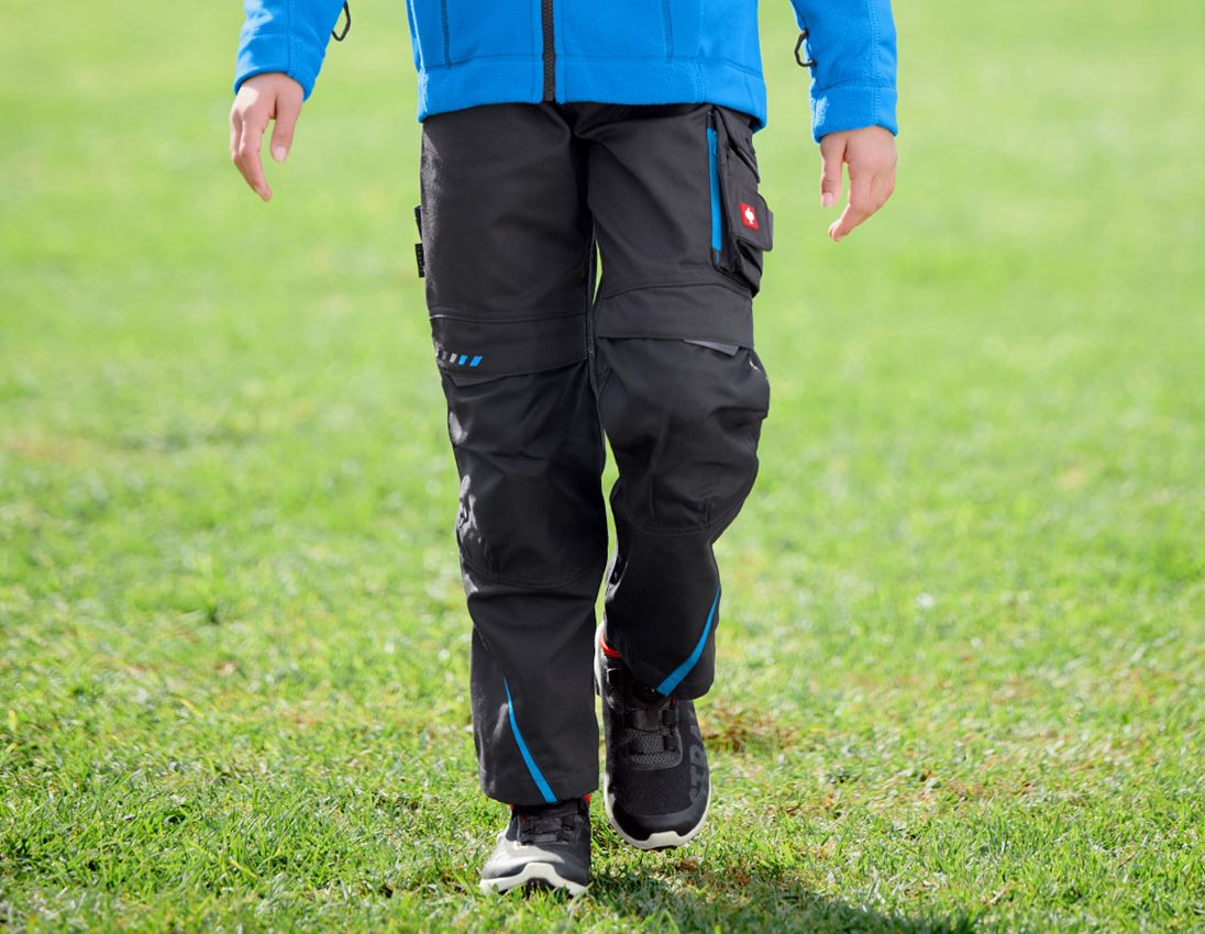 Hosen: Bundhose e.s.motion 2020, Kinder + graphit/enzianblau