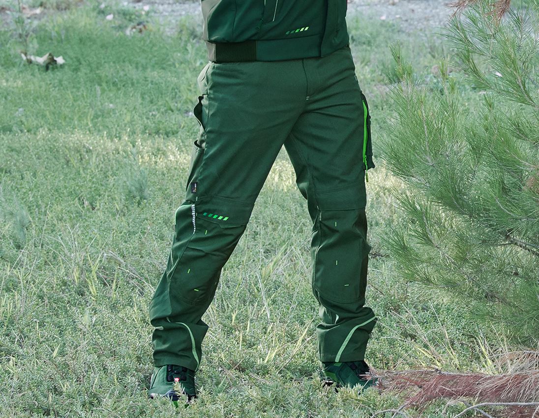 Work Trousers: Trousers e.s.motion 2020 + green/seagreen 4