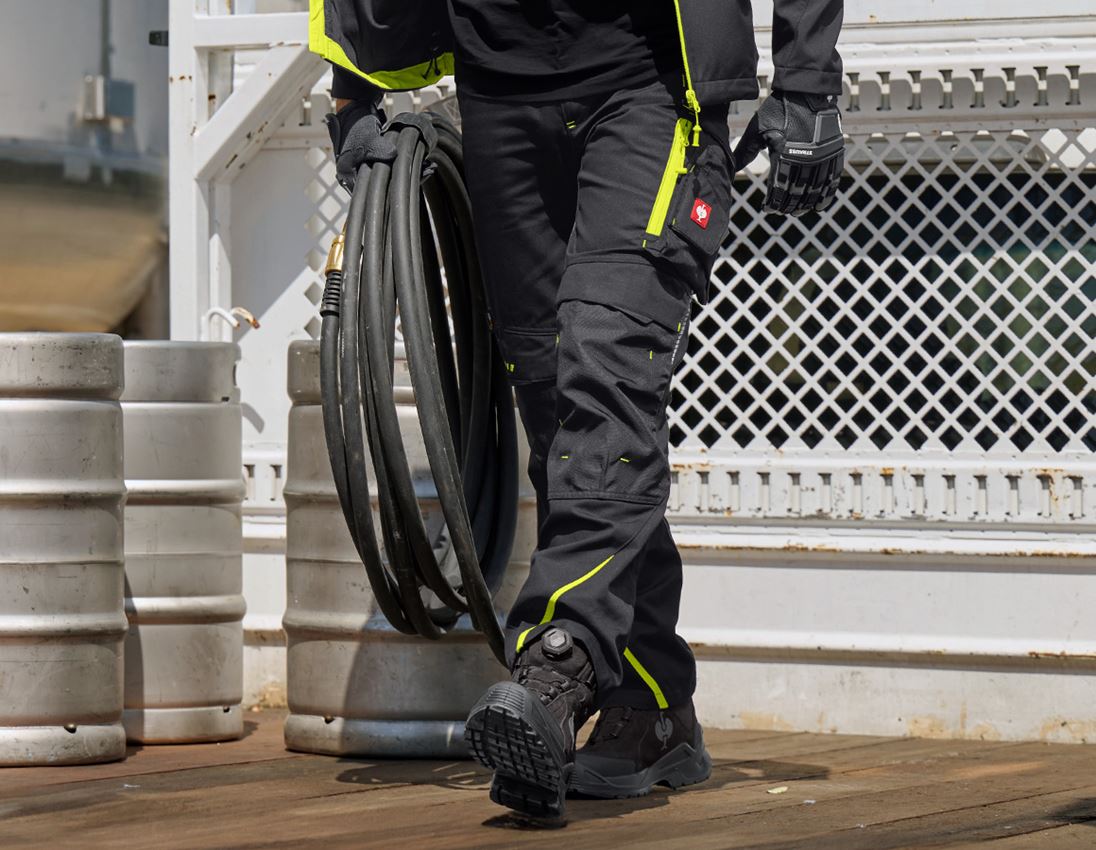 Arbeitshosen: Bundhose e.s.motion 2020 + schwarz/warngelb/warnorange 1