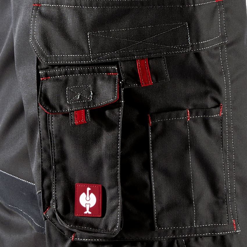 Arbeitshosen: Bundhose e.s.akzent + schwarz/rot 2