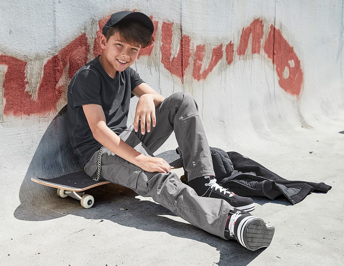 Trousers: Trousers e.s.motion ten, children's + granite