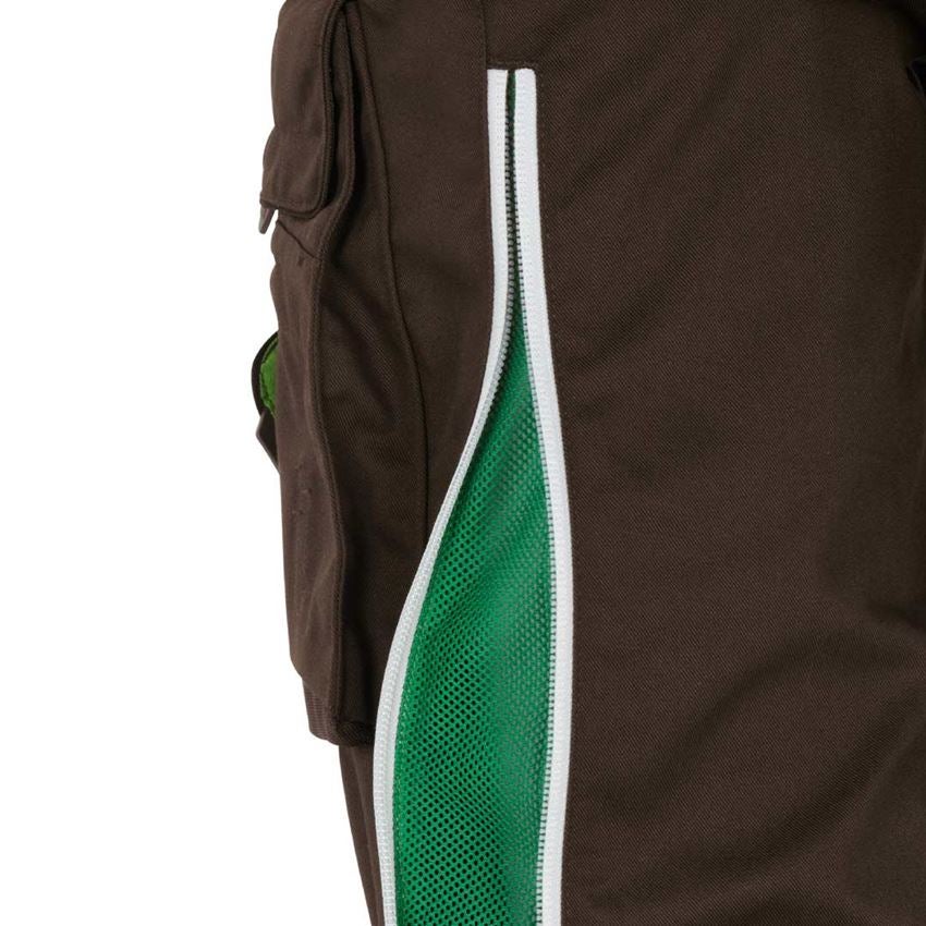 Work Trousers: Ladies' bib & brace e.s.motion 2020 + chestnut/seagreen 2