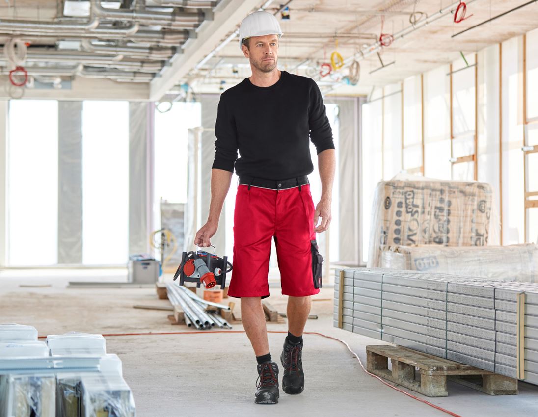 Arbeitshosen: Short e.s.image + rot/schwarz 1