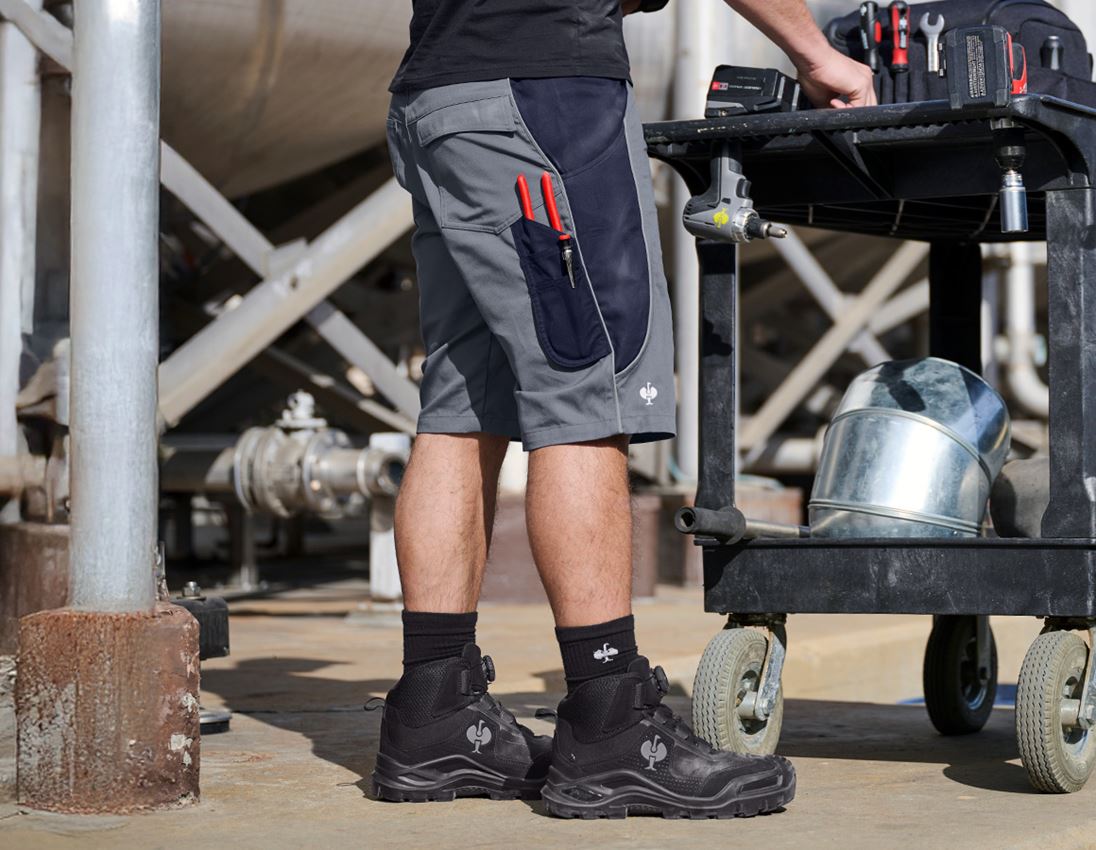 Arbeitshosen: Short e.s.active + grau/dunkelblau 2