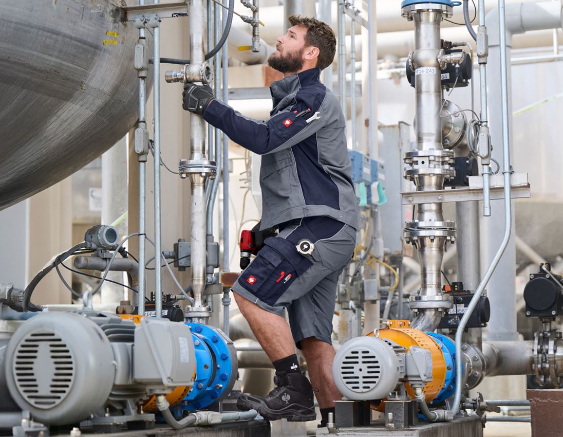 Arbeitshosen: Short e.s.active + grau/dunkelblau 4