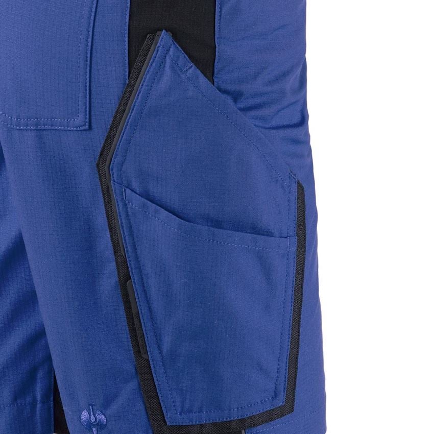 Work Trousers: Shorts e.s.vision, ladies' + royalblue/black 2