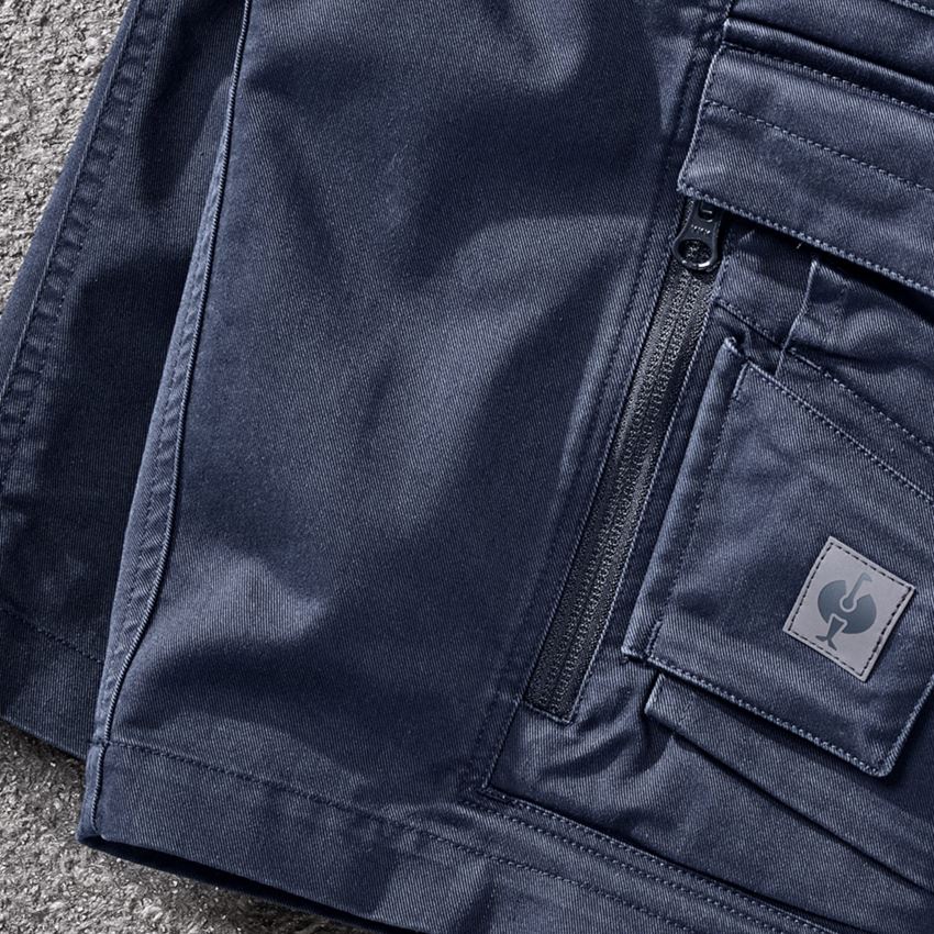 Work Trousers: Shorts e.s.motion ten, ladies' + slateblue 2