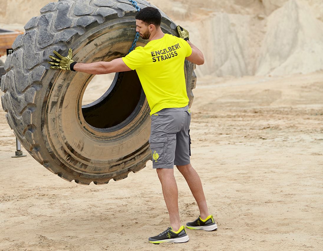 Arbeitshosen: Short e.s.trail + basaltgrau/acidgelb 1
