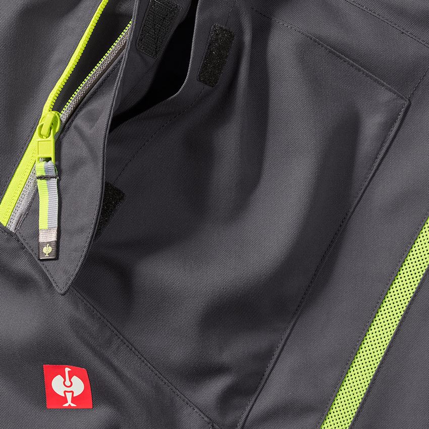 Arbeitshosen: Multipocket-Short e.s.ambition + anthrazit/warngelb 2