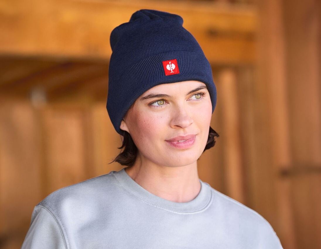 Accessories: Knitted hat e.s.line.core + navy 1