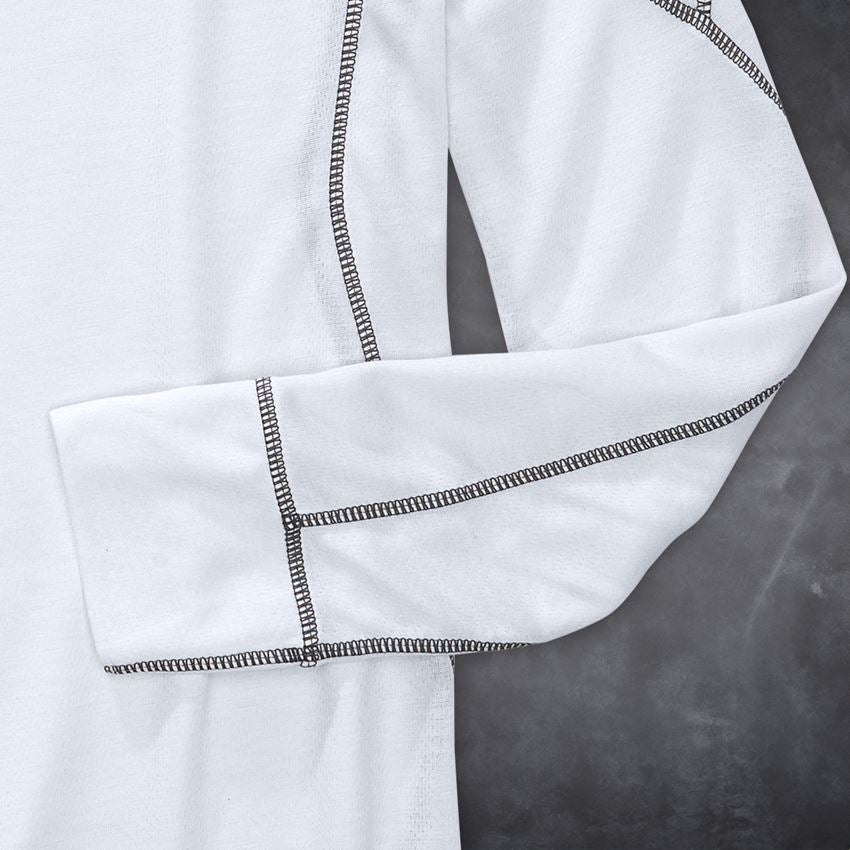 Unterwäsche | Thermokleidung: e.s. Funktions-Longsleeve basis-light + weiß 2
