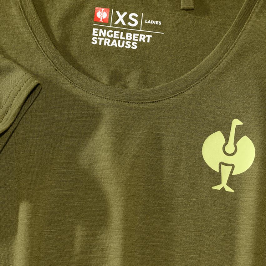 Topics: T-Shirt Merino e.s.trail, ladies' + junipergreen/limegreen 2