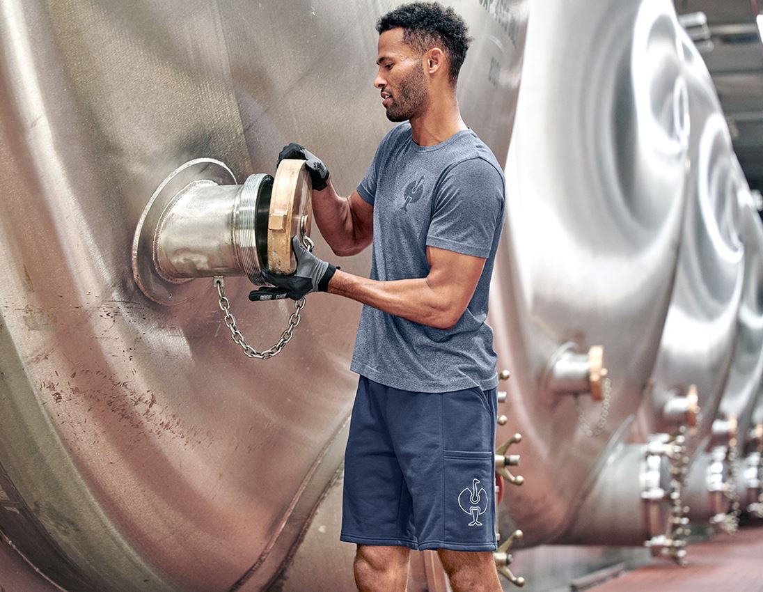 Topics: T-Shirt seamless e.s.trail + deepblue melange 1