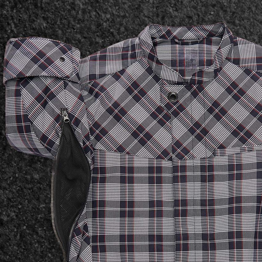 Work Jackets: Work jacket short sleeved e.s.fusion, men's + black/white/red 2