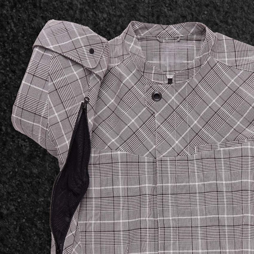 Work Jackets: Work jacket short sleeved e.s.fusion, men's + chestnut/white 2