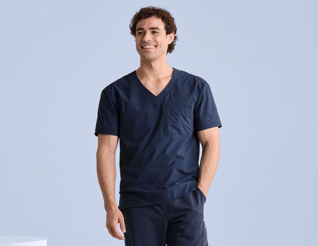 Shirts, Pullover & more: Pocket Shirt e.s.avida, men’s + navy