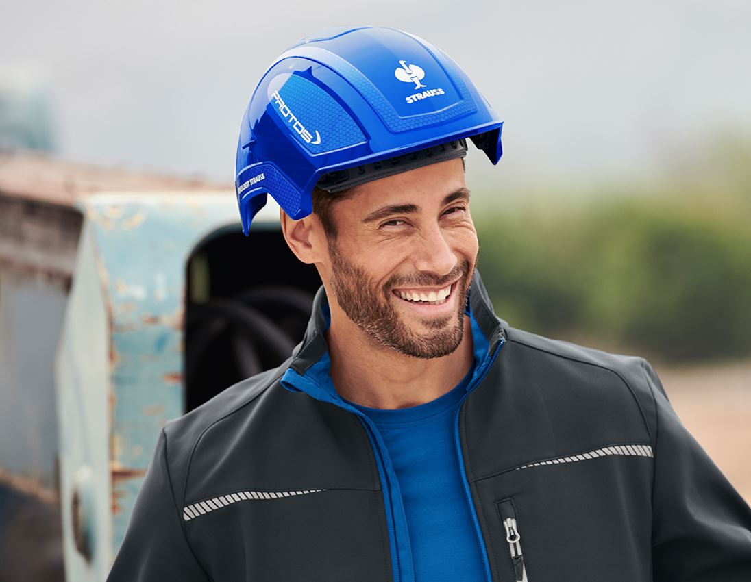 Hard Hats: e.s. Work helmet Protos® + blue/gentianblue