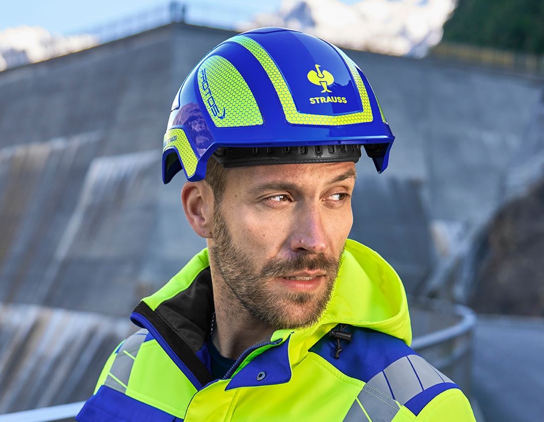 Hard Hats: e.s. Work helmet Protos® + royalblue/high-vis yellow 2