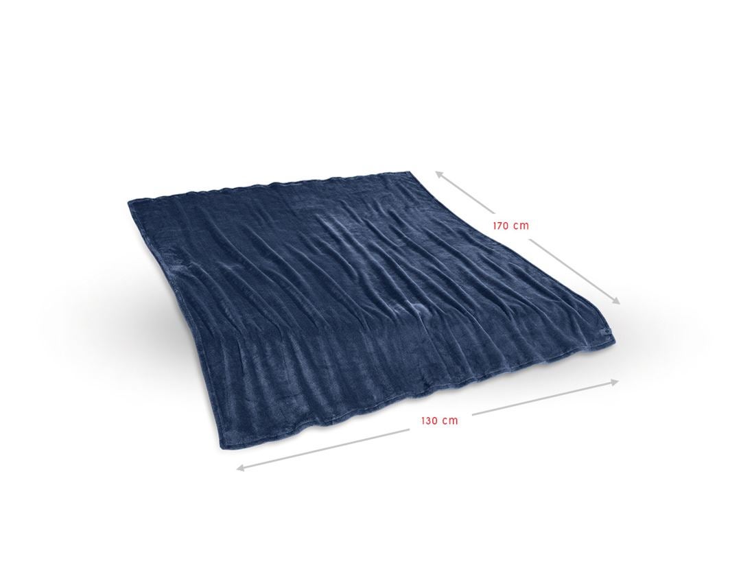 Accessoires: e.s. Fleecedecke + dunkelblau 1