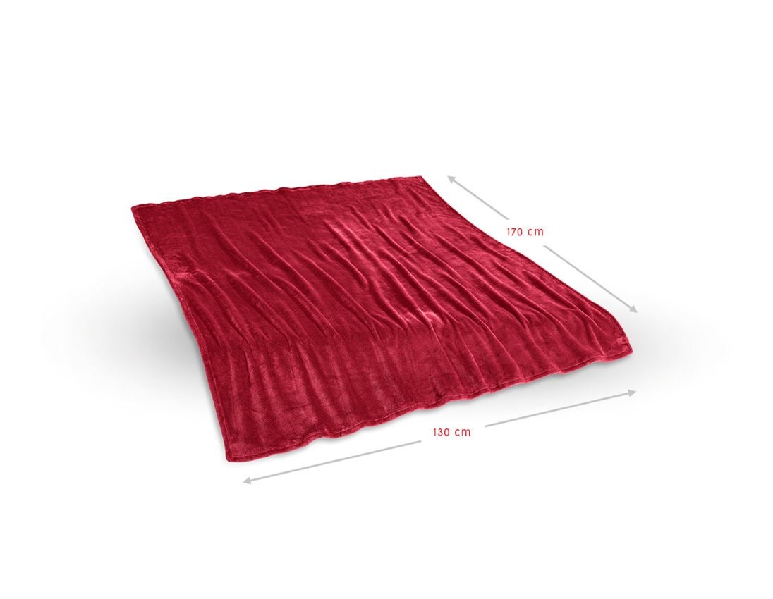 Accessoires: e.s. Fleecedecke + feuerrot 1