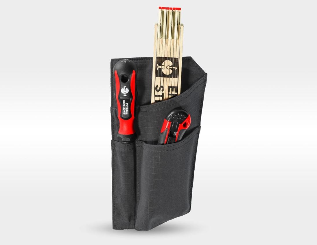 e.s.tool concept: Zollstock-/Messertasche e.s.tool concept, links + schwarz