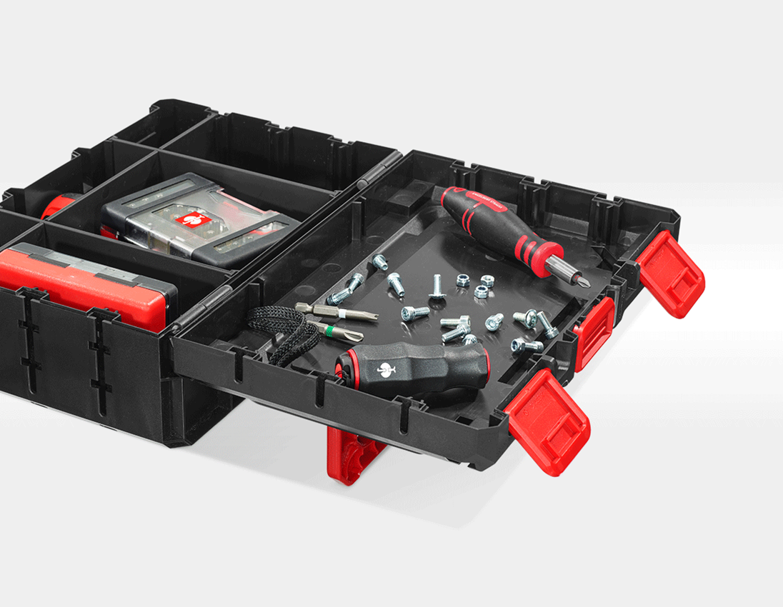 STRAUSSbox System: STRAUSSbox 125 small incl. separating bridges + black 2