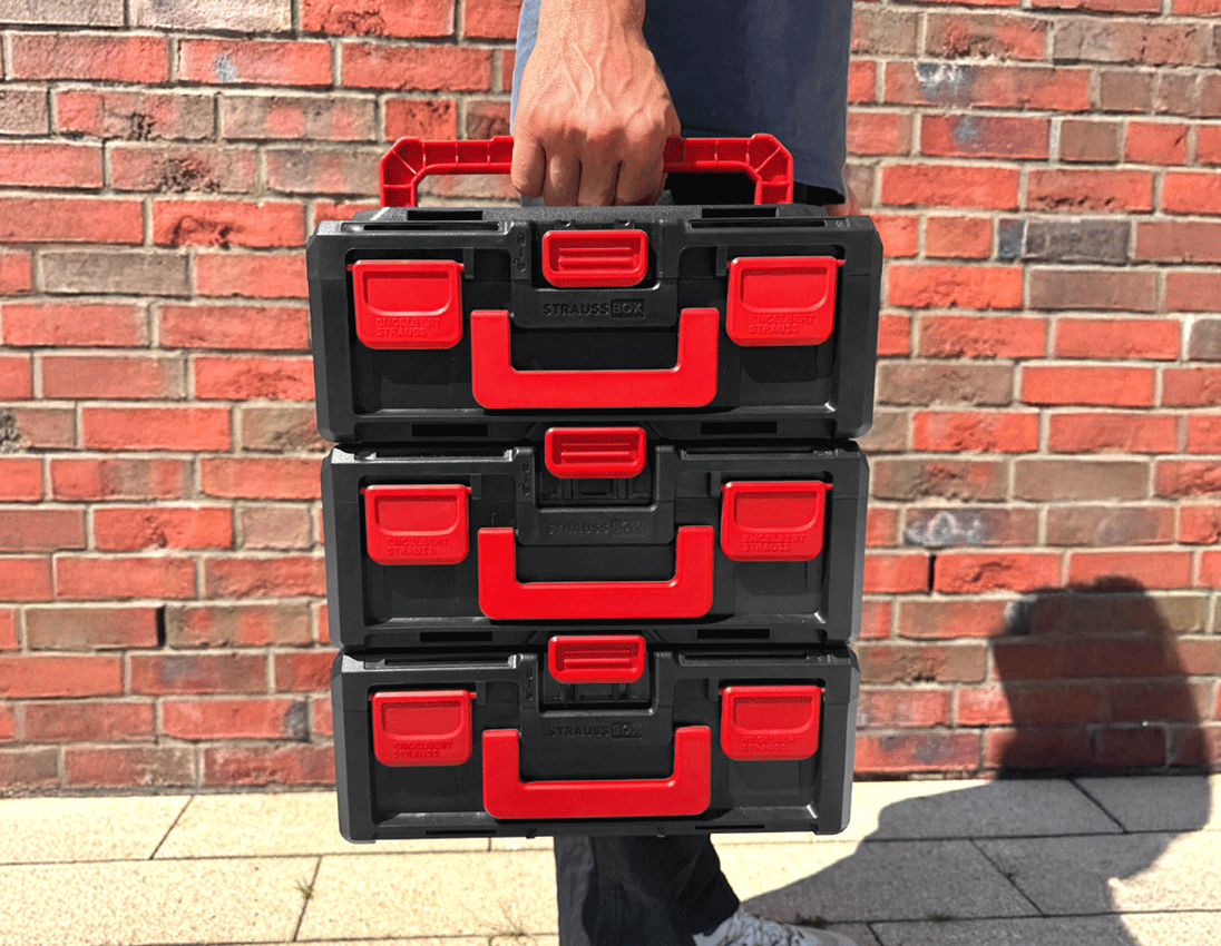 STRAUSSbox System: STRAUSSbox 125 small incl. separating bridges + black