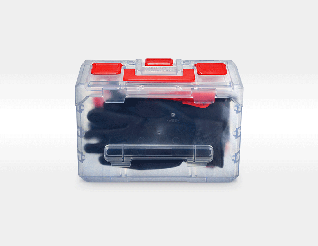 STRAUSSbox System: STRAUSSbox 125 small incl. separating bridges + transparent 3