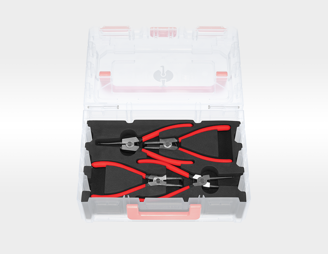 STRAUSSbox System: STRAUSSbox small Sicherungs-Zangen-Einlage