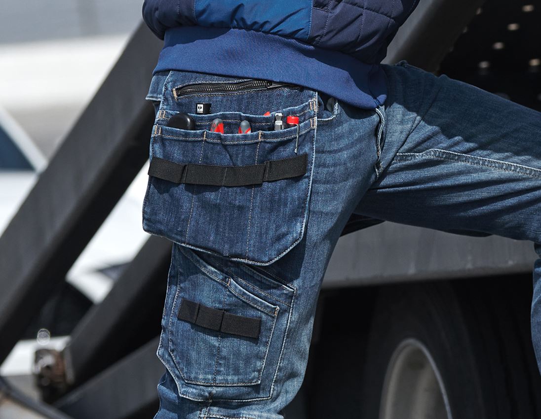 Accessories: Denim tool bags e.s.concrete + stonewashed