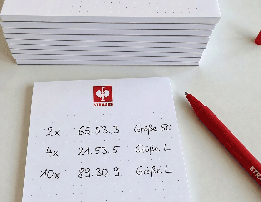 Papierprodukte: STRAUSS Notizblock A6, 10er Pack 1