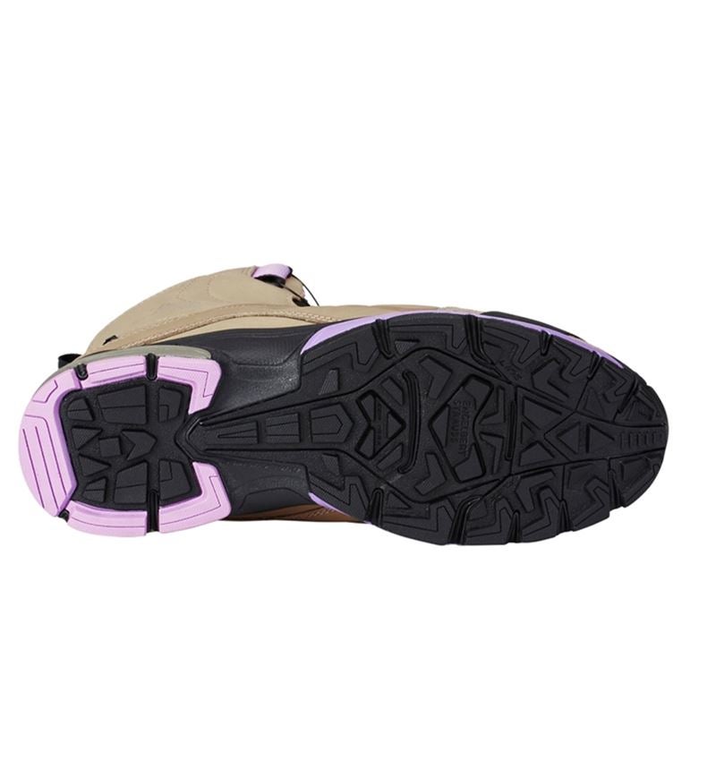 O2: e.s. O2 Work shoes Tethys mid + stone/lavender 4