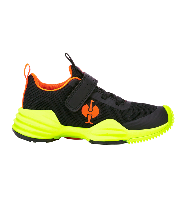 Kids Shoes: Allround shoes e.s. Porto low, children's + black/high-vis yellow/high-vis orange 2