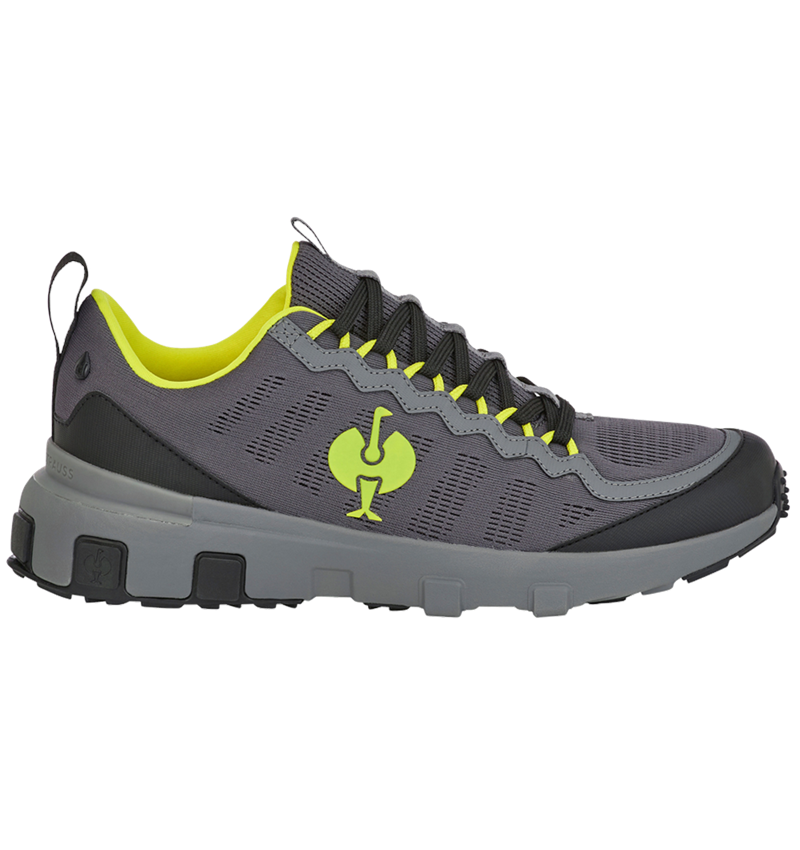 O6: O6 Work shoes e.s. Poli low + basaltgrey/acid yellow 4