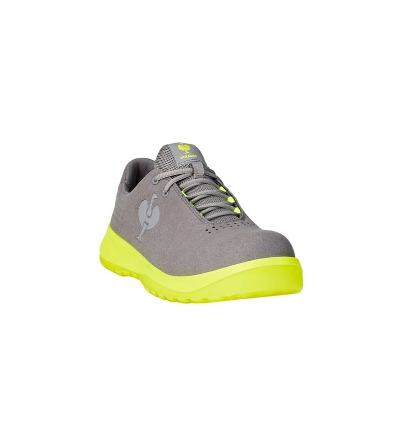 Safety Trainers: S1P Safety shoes e.s. Banco low + pearlgrey/high-vis yellow 4