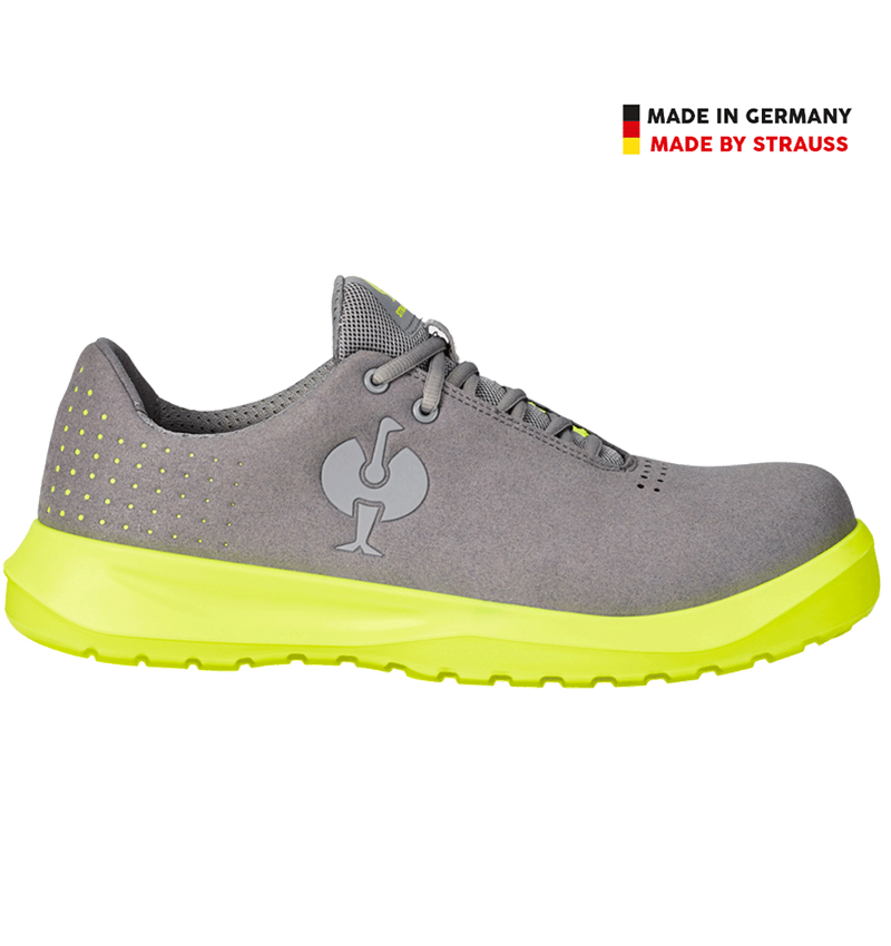 Safety Trainers: S1P Safety shoes e.s. Banco low + pearlgrey/high-vis yellow 3