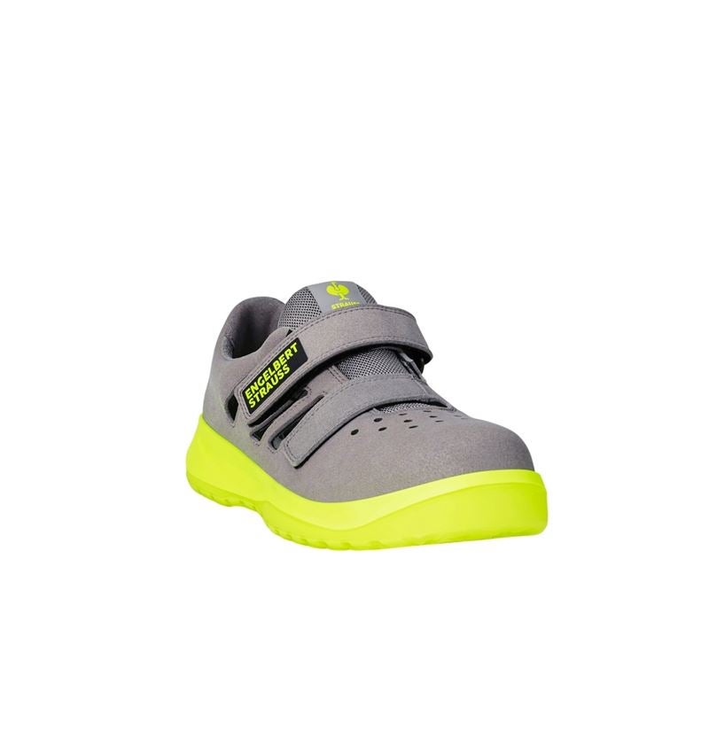 S1P	: S1P Safety sandals e.s. Banco + pearlgrey/high-vis yellow 4