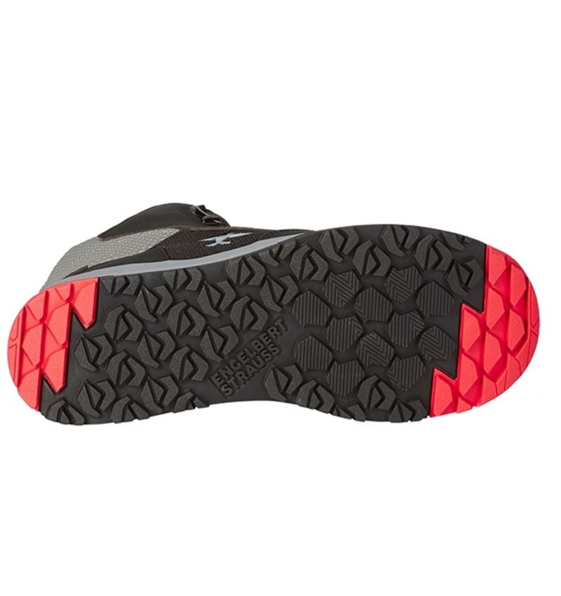 S1: S1 Safety boots e.s. Nakuru mid + black/pearlgrey 4
